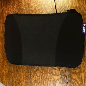 Purple lumbar back support pillow